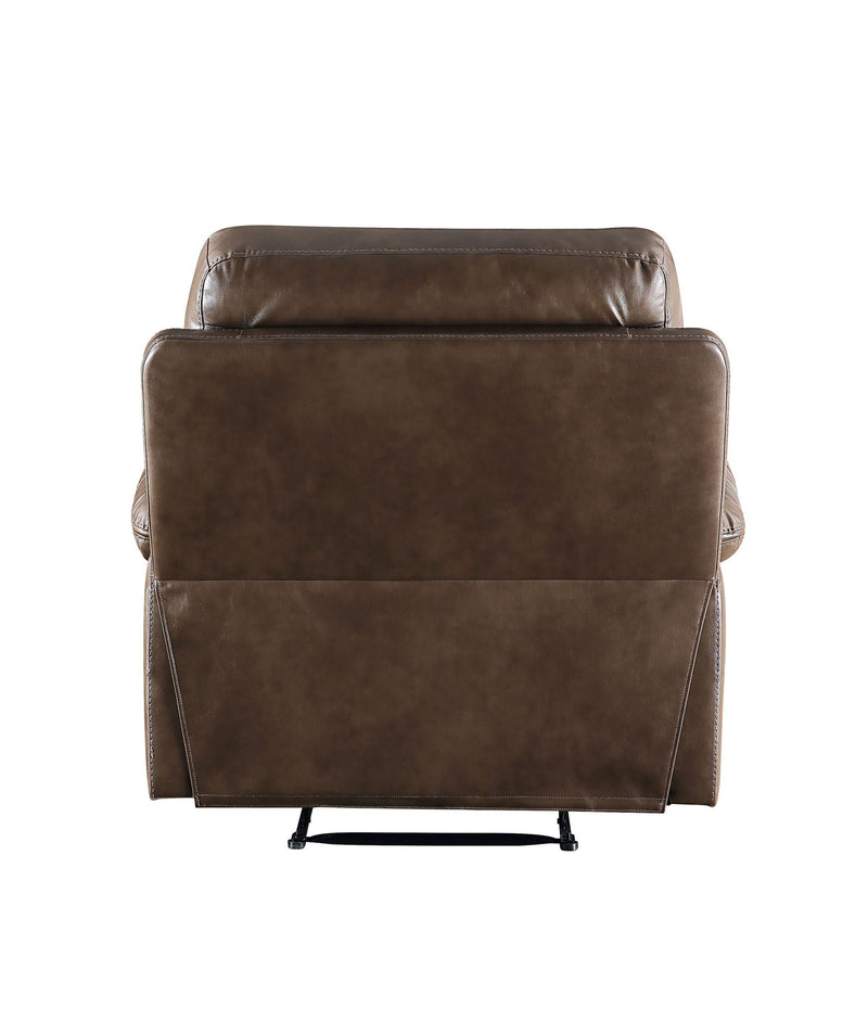 Leather Gel Match Recliner Chair with Power Reclining - Brown, photo 4 of 4