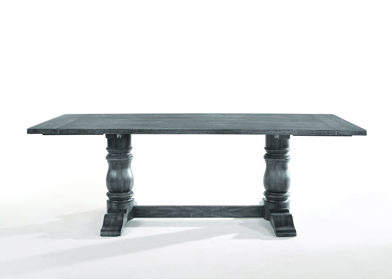 Leventis Weathered Gray Dining Table with Oak Veneer Top - Weathered Gray
