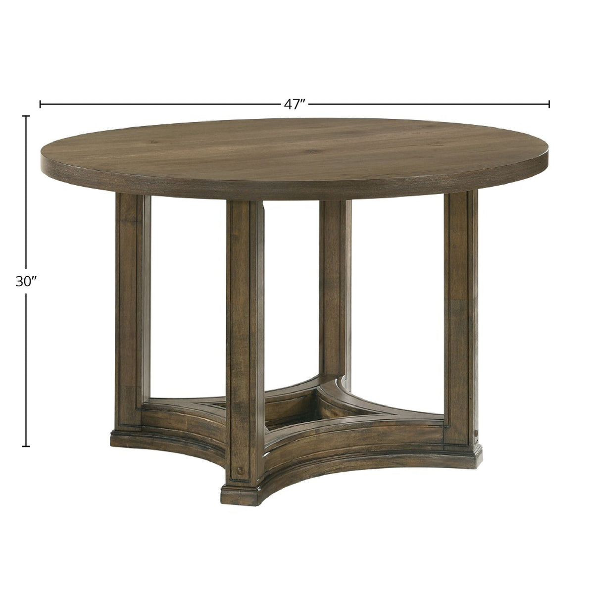 Light Brown Oak 5 Piece Dining Room Set with Cushioned Chairs, photo 2 of 4