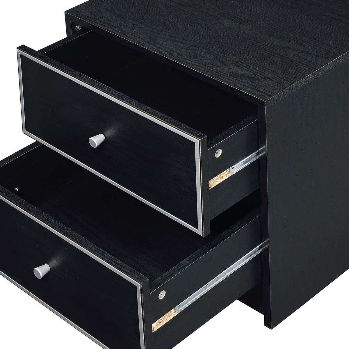Modern Black Nightstand Table, photo 10 of 11