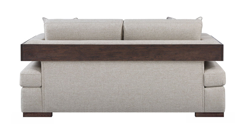 Niamey Loveseat With 2 Toss Pillows - Walnut, photo 2 of 4