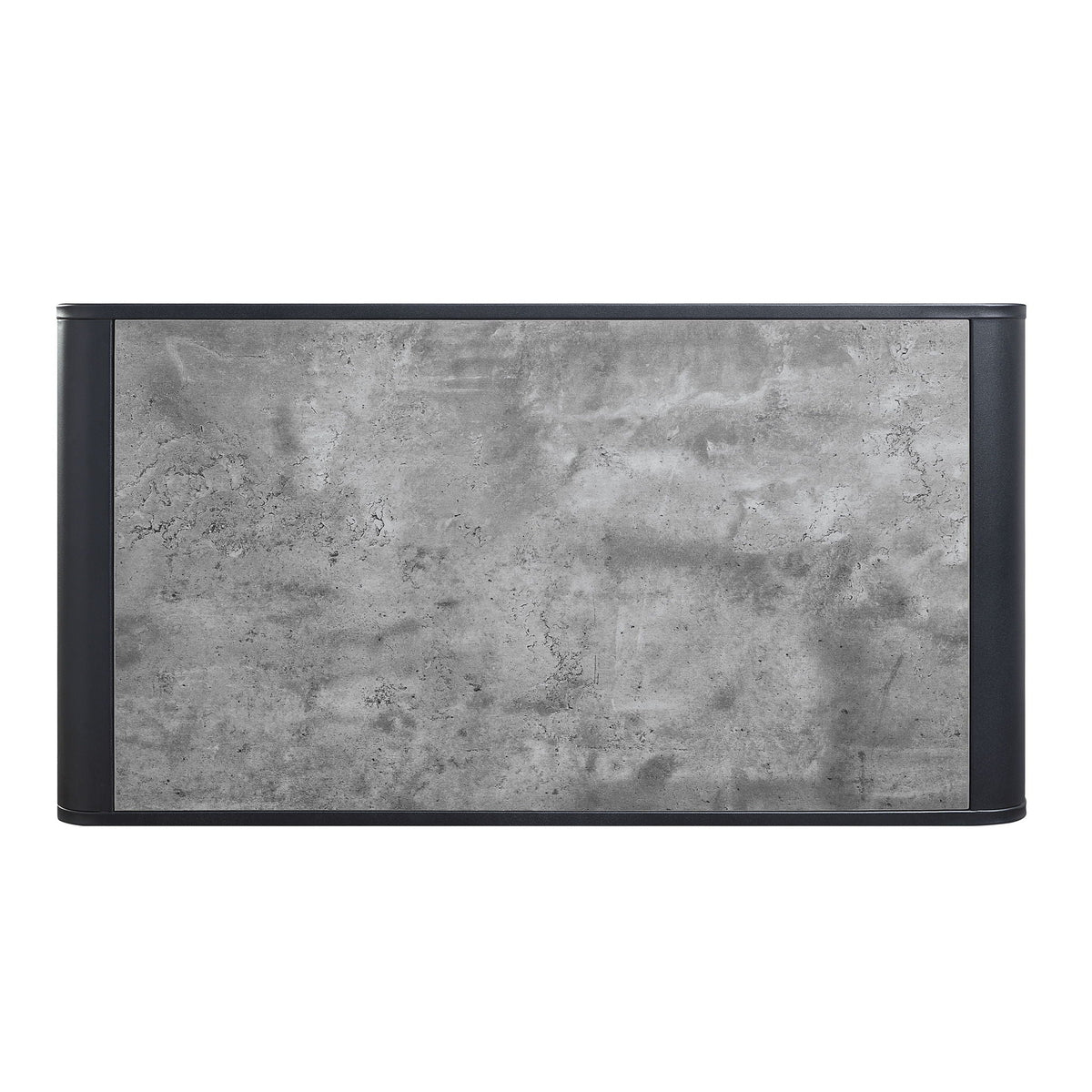 Raziela Concrete Coffee Table with Metal Frame - Black / Gray, photo 3 of 4
