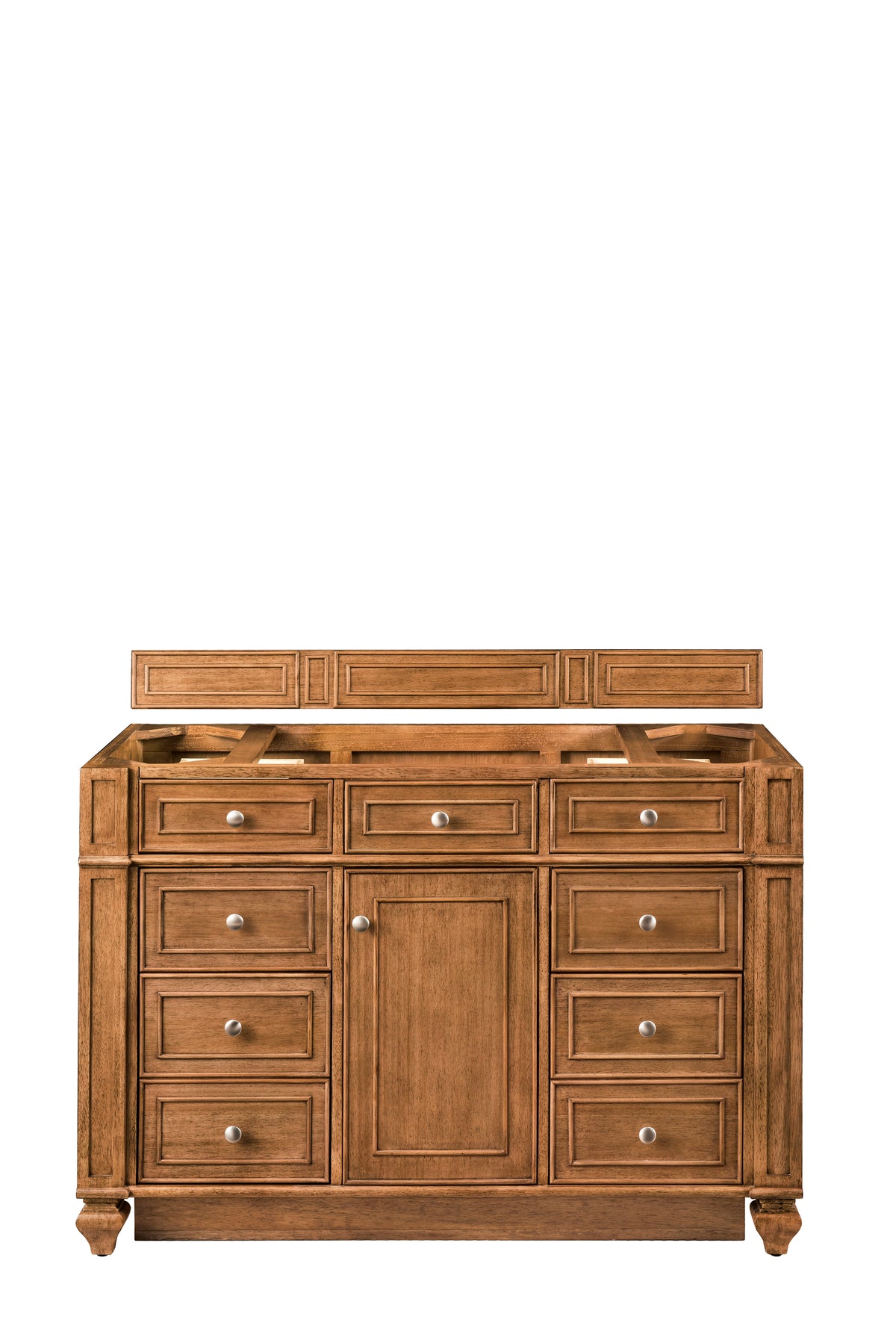 James Martin Bristol 48" Single Bathroom Vanity, Saddle Brown, cabinet without a countertop
