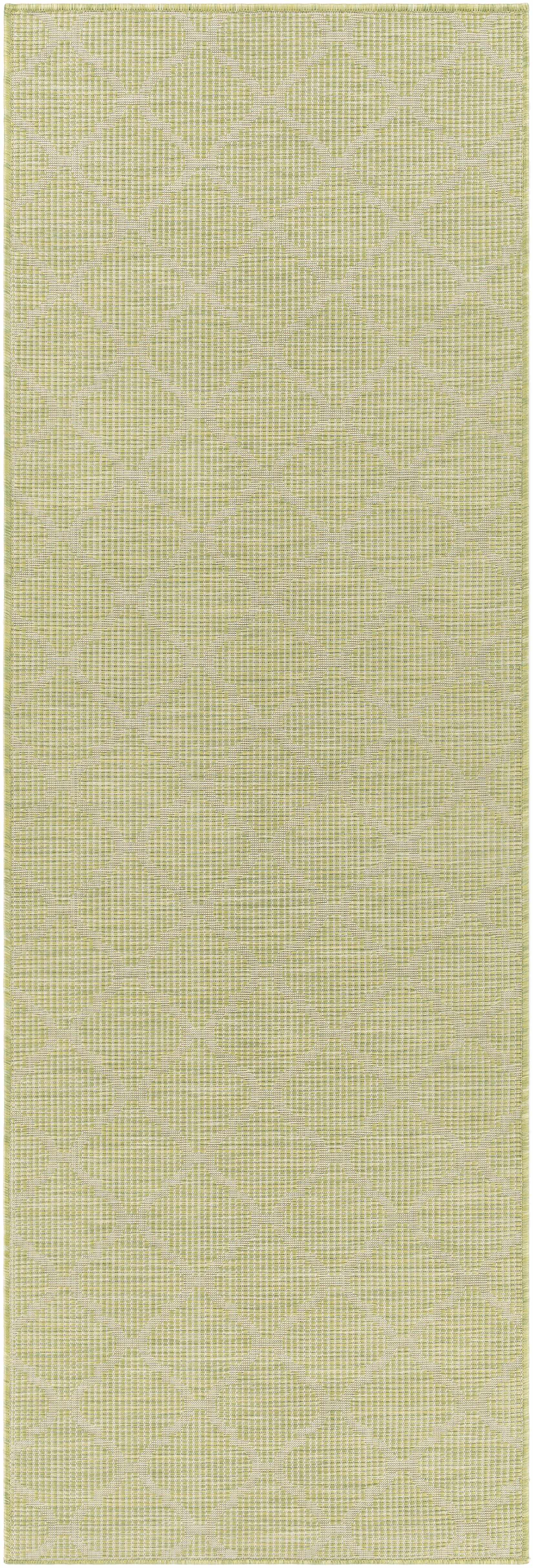 Unique Outdoor Trellis Area Rug, Olive Green - Clearance by Boutique Rugs
