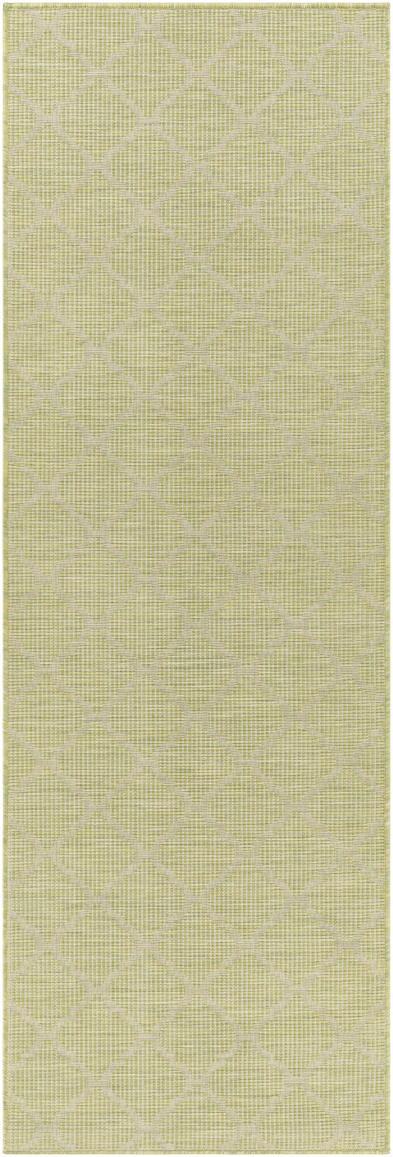 Unique Outdoor Trellis Area Rug, Olive Green - Clearance by Boutique Rugs