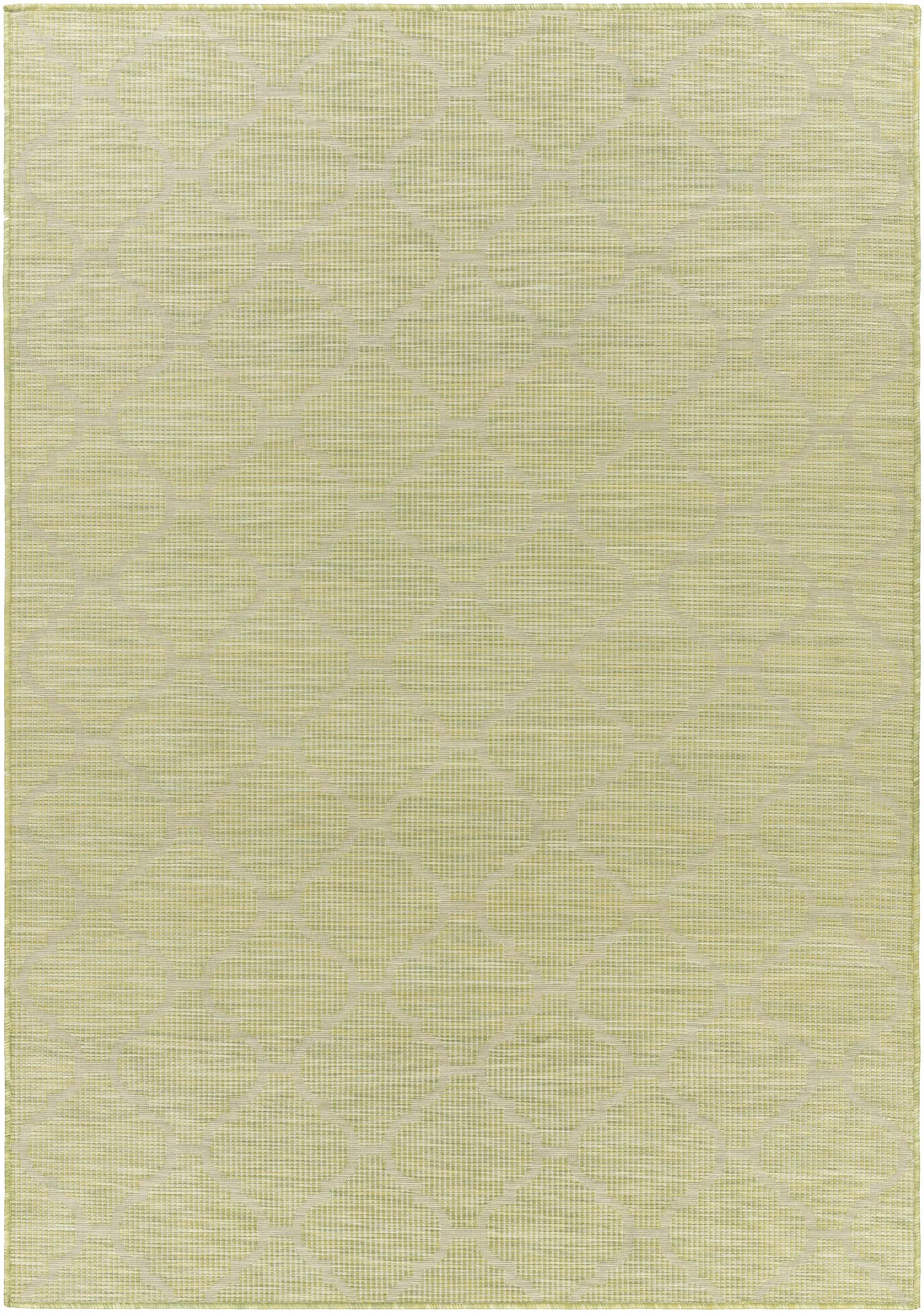 Unique Outdoor Trellis Area Rug, Olive Green - Clearance by Boutique Rugs