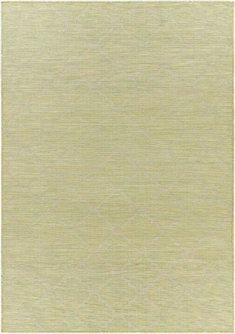 Unique Outdoor Trellis Area Rug, Olive Green - Clearance by Boutique Rugs