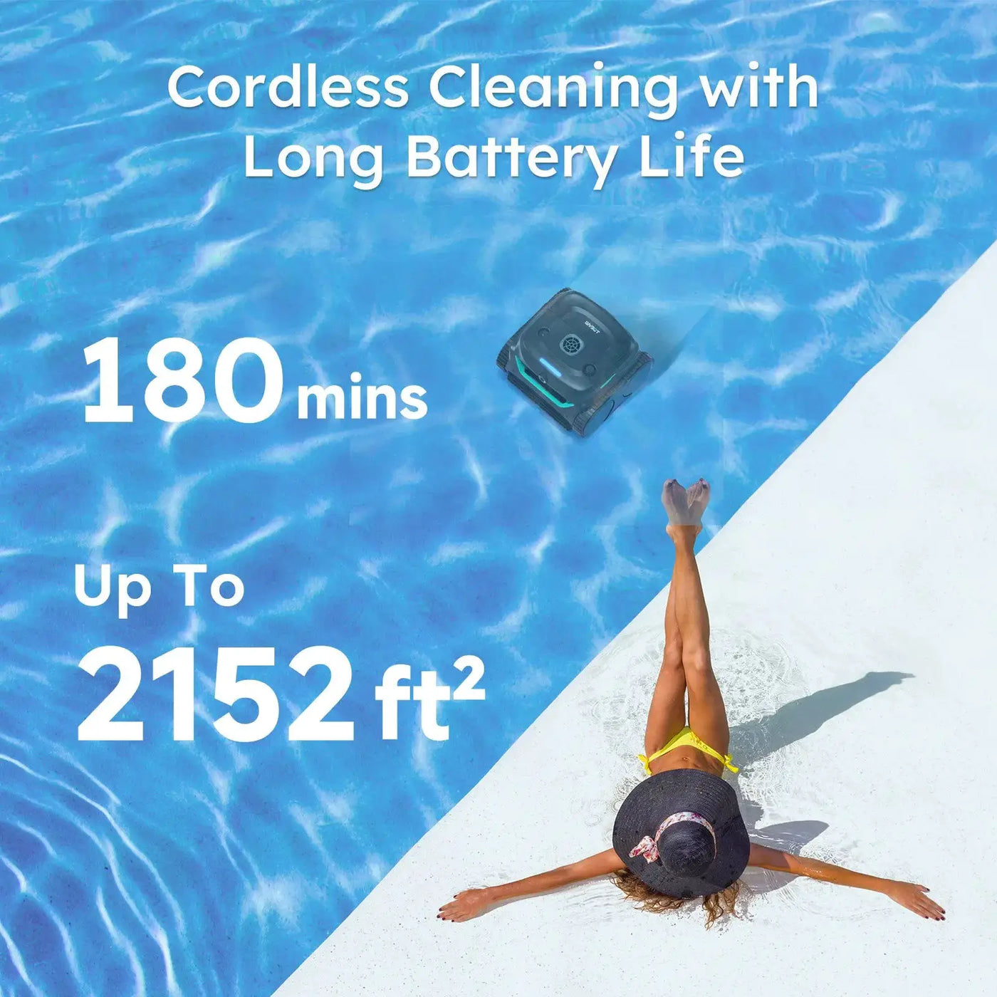 (2026 New) WYBOT C2 Vision Cordless Robotic Pool Cleaner by WYBOT