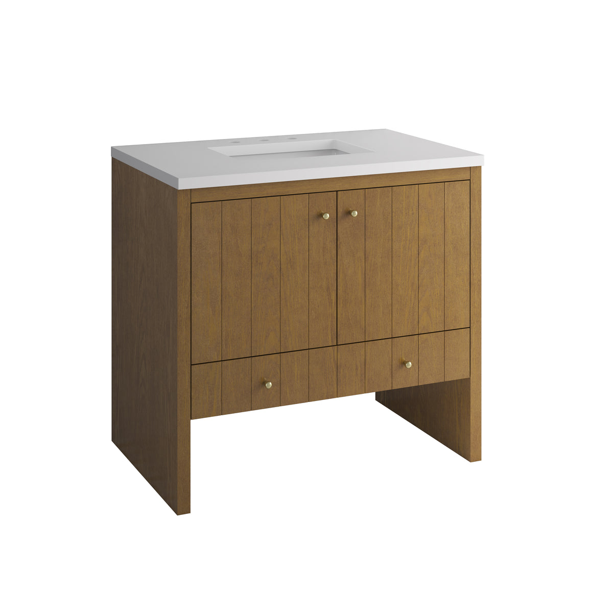 James Martin Hudson 36" Single Bathroom Vanity, Honey Oak, view 39