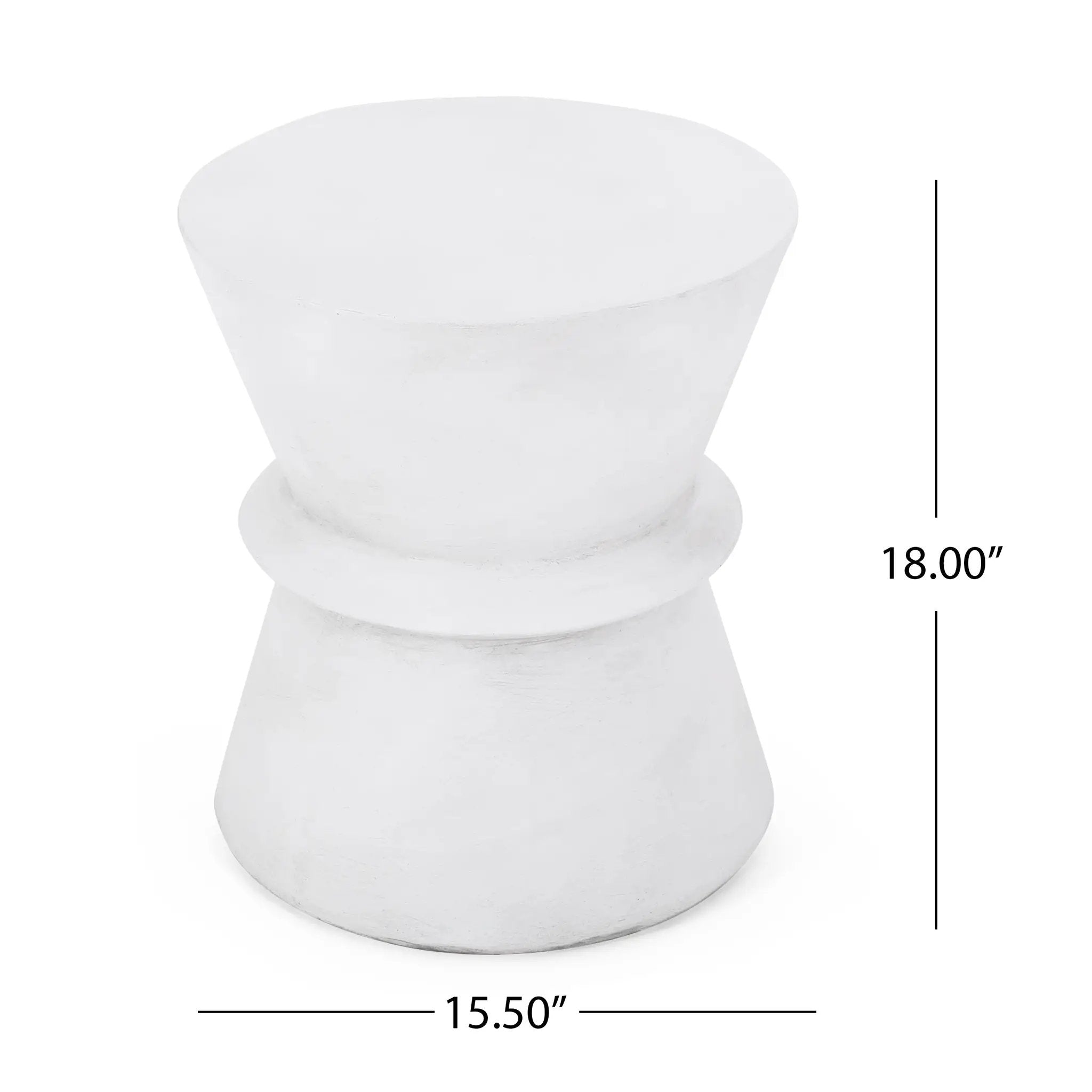 Outdoor Lightweight Concrete Side Table by HouseOfZazla