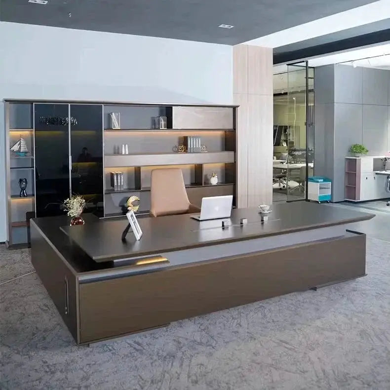 Hiley · Modern L-Shaped Executive Desk by Arc Grove