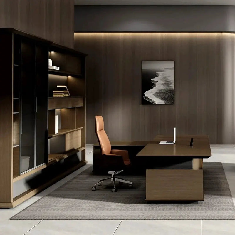 Hiley · Modern L-Shaped Executive Desk by Arc Grove