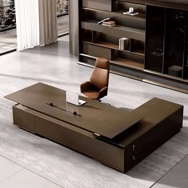 Hiley · Modern L-Shaped Executive Desk by Arc Grove