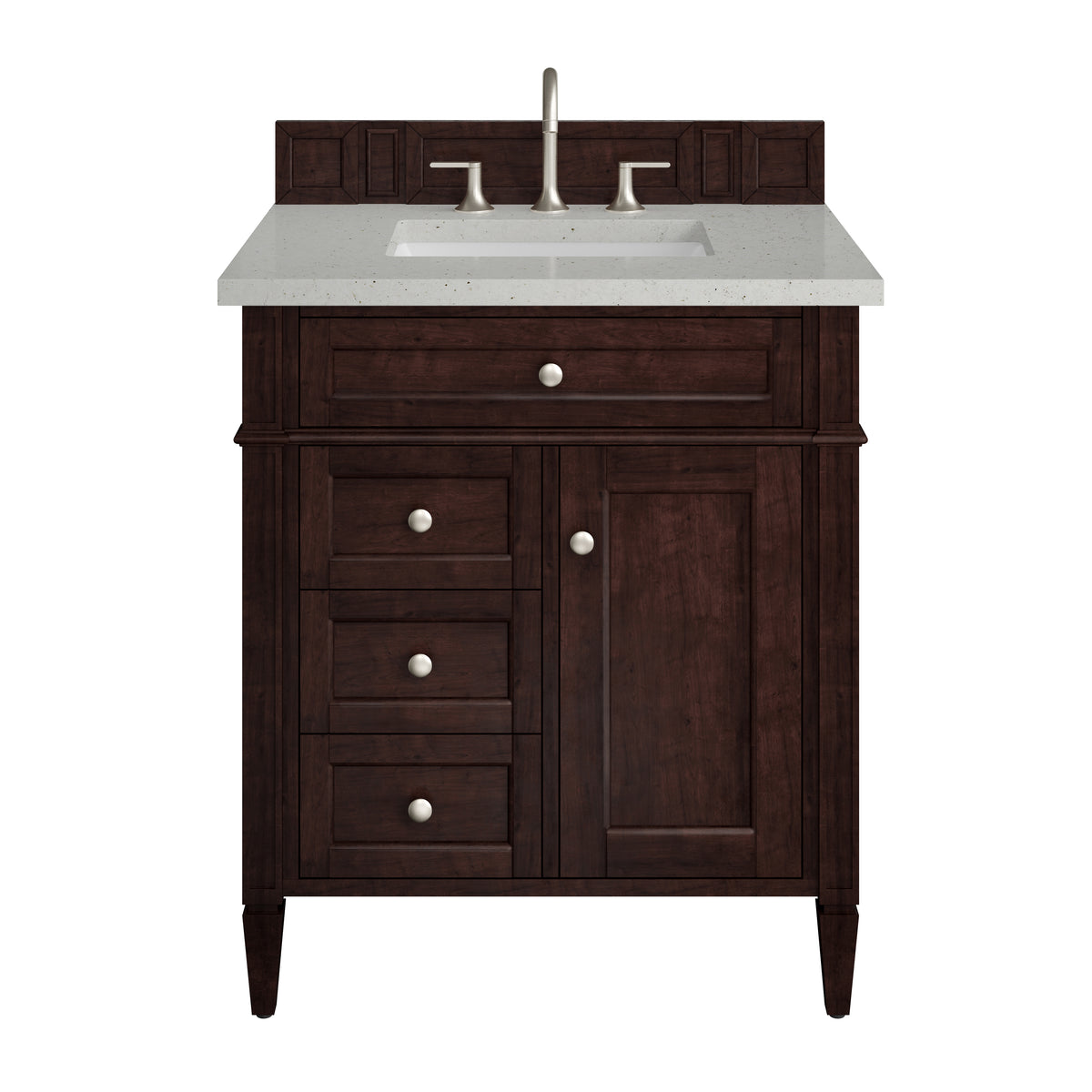James Martin Brittany 30" Single Bathroom Vanity, Burnished Mahogany, view 16