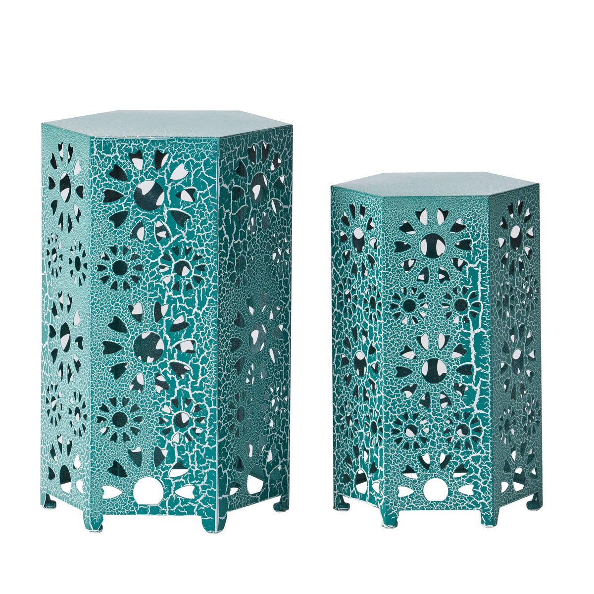 Eliana Side Table with Durable Iron Construction - Outdoor, photo 2 of 10
