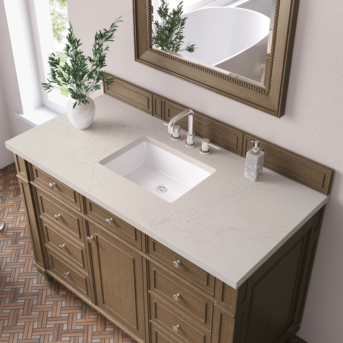 James Martin Bristol 48" Single Bathroom Vanity, Saddle Brown, view 34
