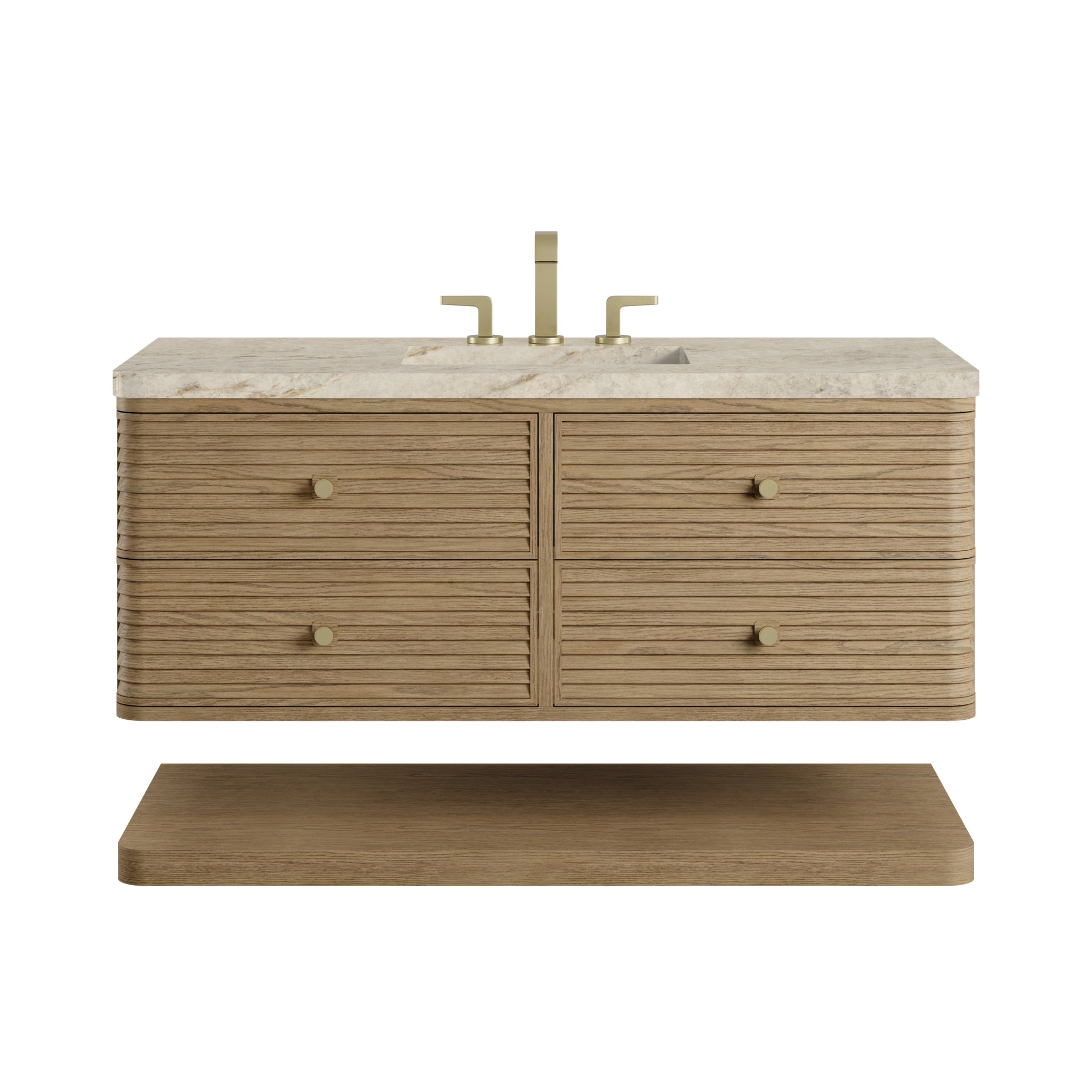 James Martin Allamari 48" Floating Single Bathroom Vanity, Dune Mist by James Martin