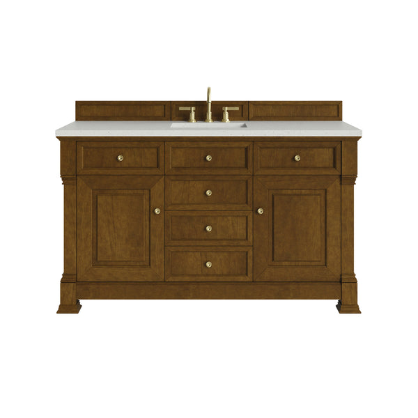 James Martin Brookfield 60" Single Bathroom Vanity, Honey Oak