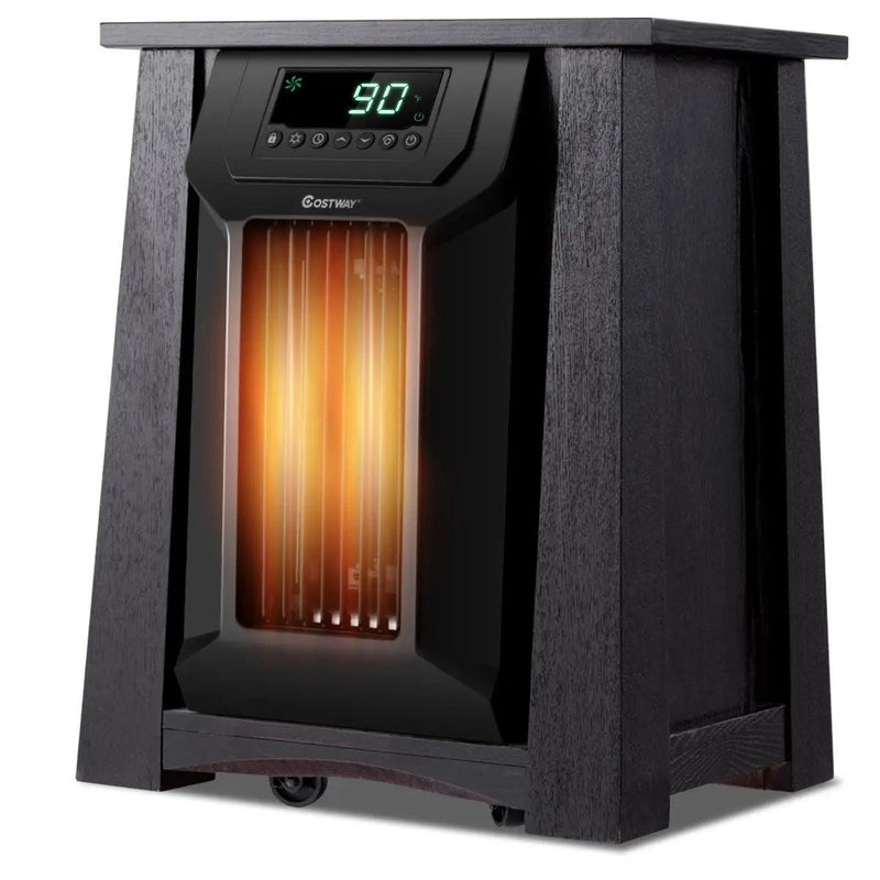 1500W 12H Timer Caster Portable Electric Space Heater by DirectDeals