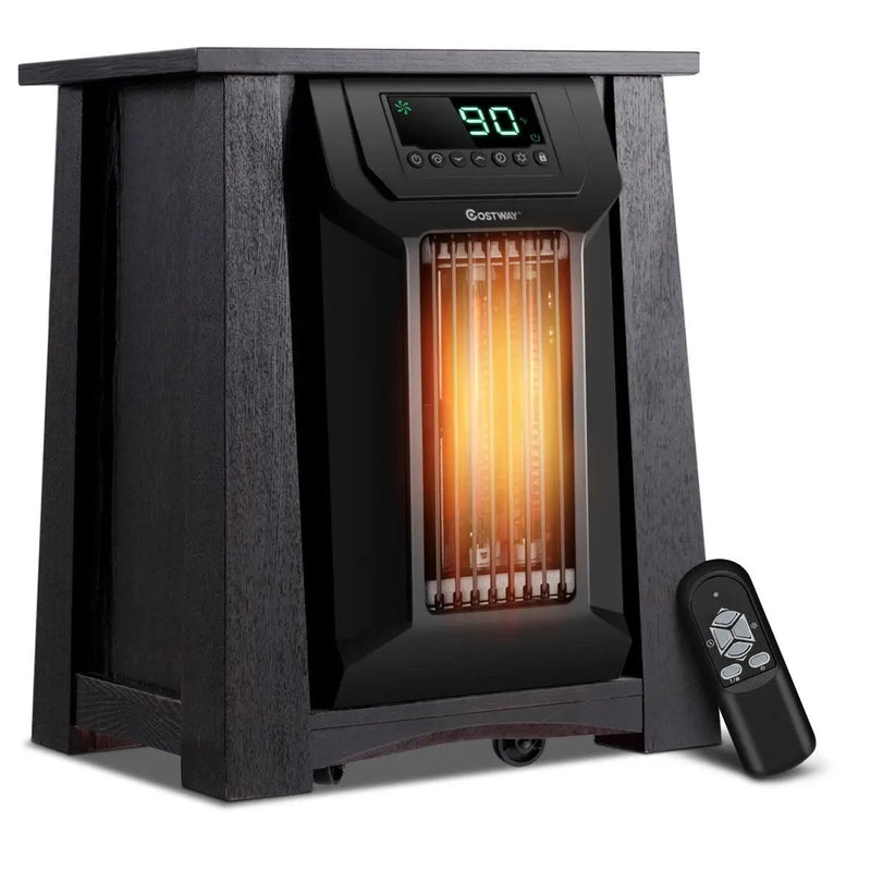 1500W 12H Timer Caster Portable Electric Space Heater by DirectDeals