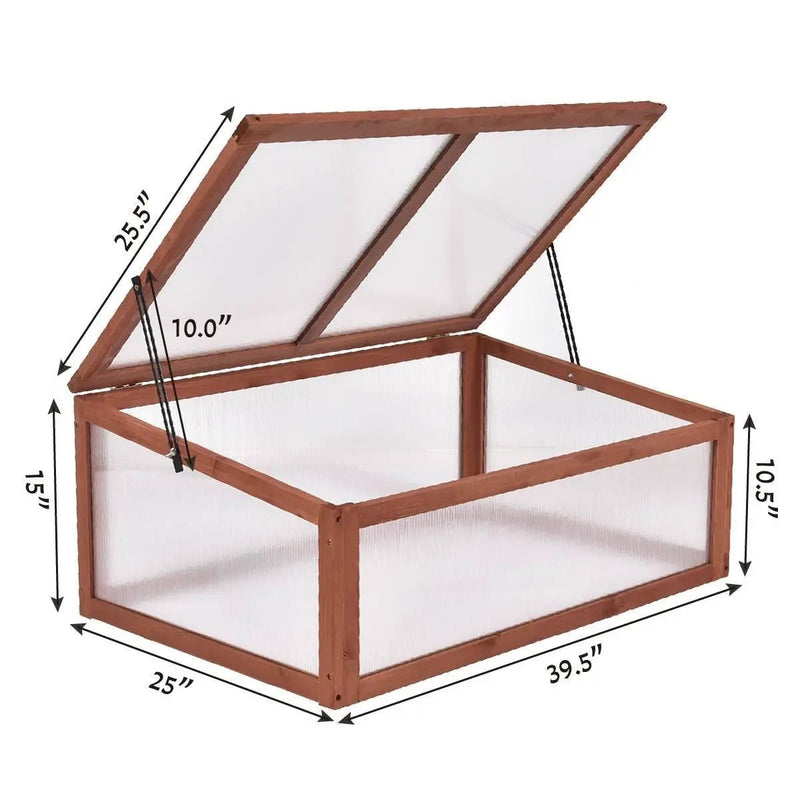 Outdoor Indoor Garden Portable Wooden Greenhouse by DirectDeals