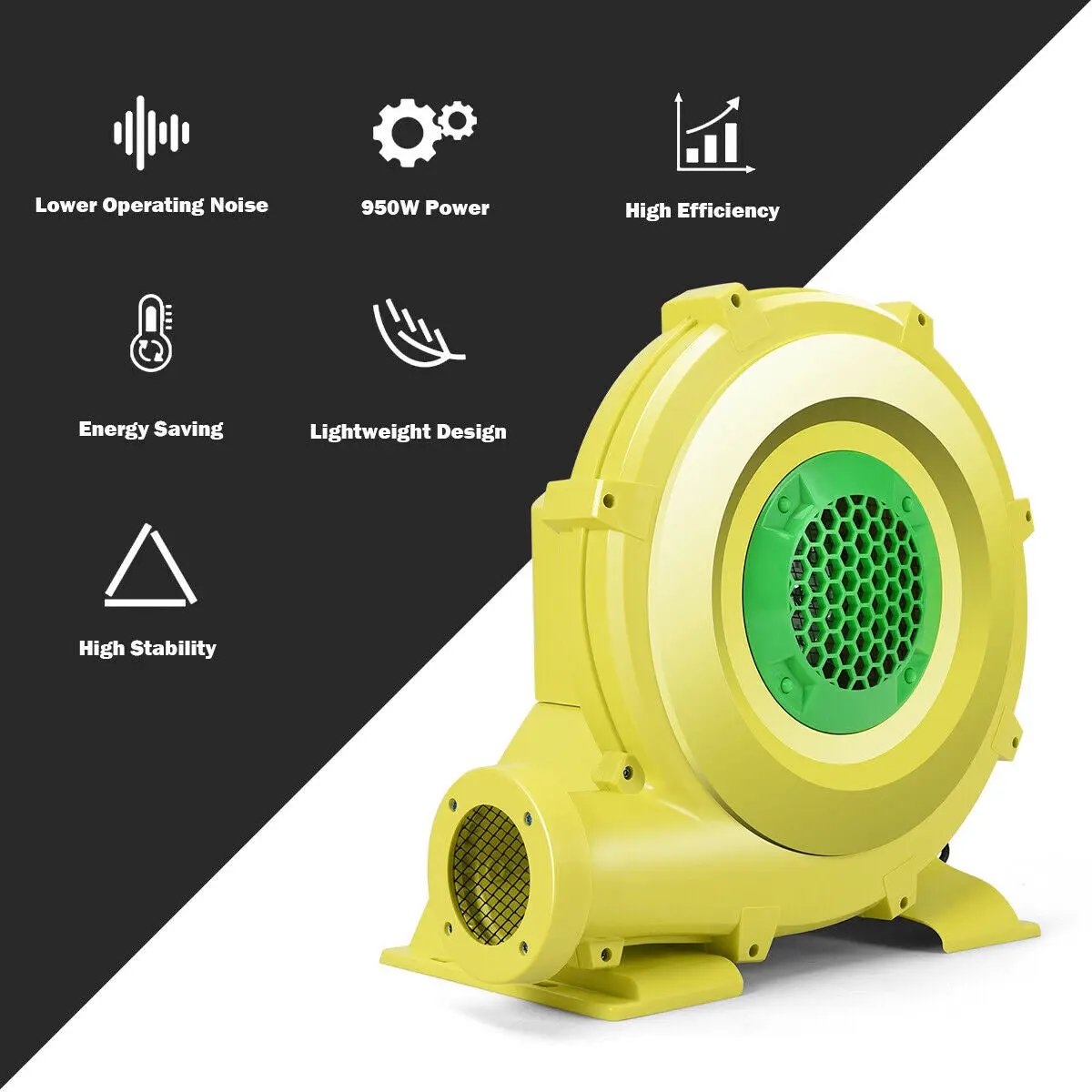 735 W 1.0 HP Air Blower Pump Fan for Inflatable Bounce House by DirectDeals