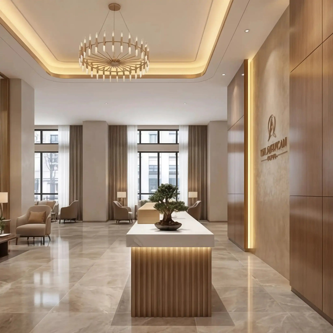 Ovelle · Front Reception Desk by Arc Grove