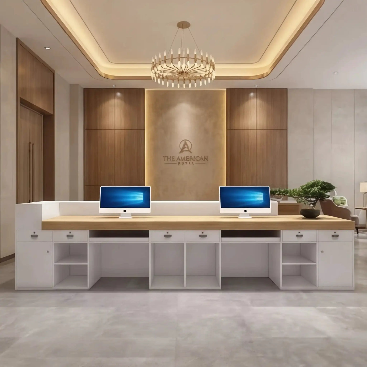 Ovelle · Front Reception Desk by Arc Grove