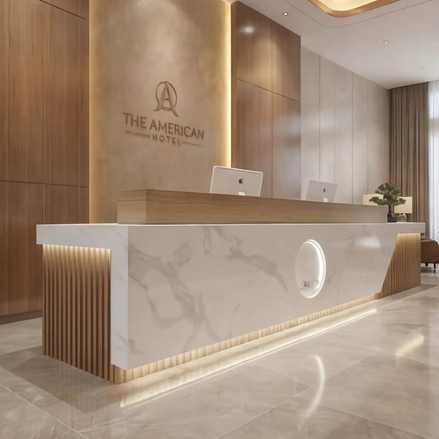 Ovelle · Front Reception Desk by Arc Grove