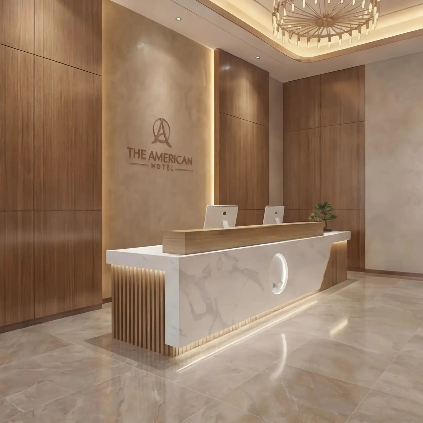 Ovelle · Front Reception Desk by Arc Grove
