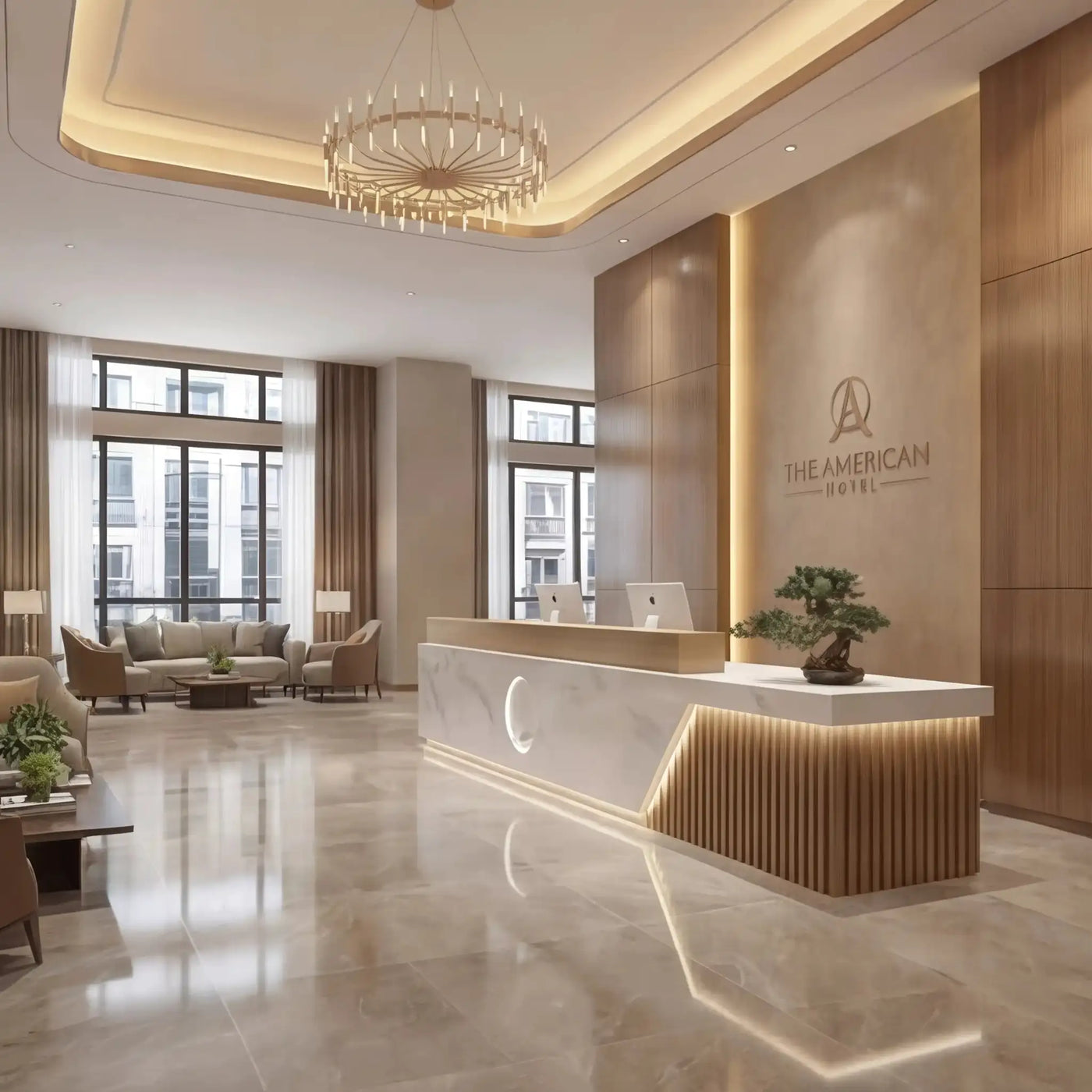 Ovelle · Front Reception Desk by Arc Grove