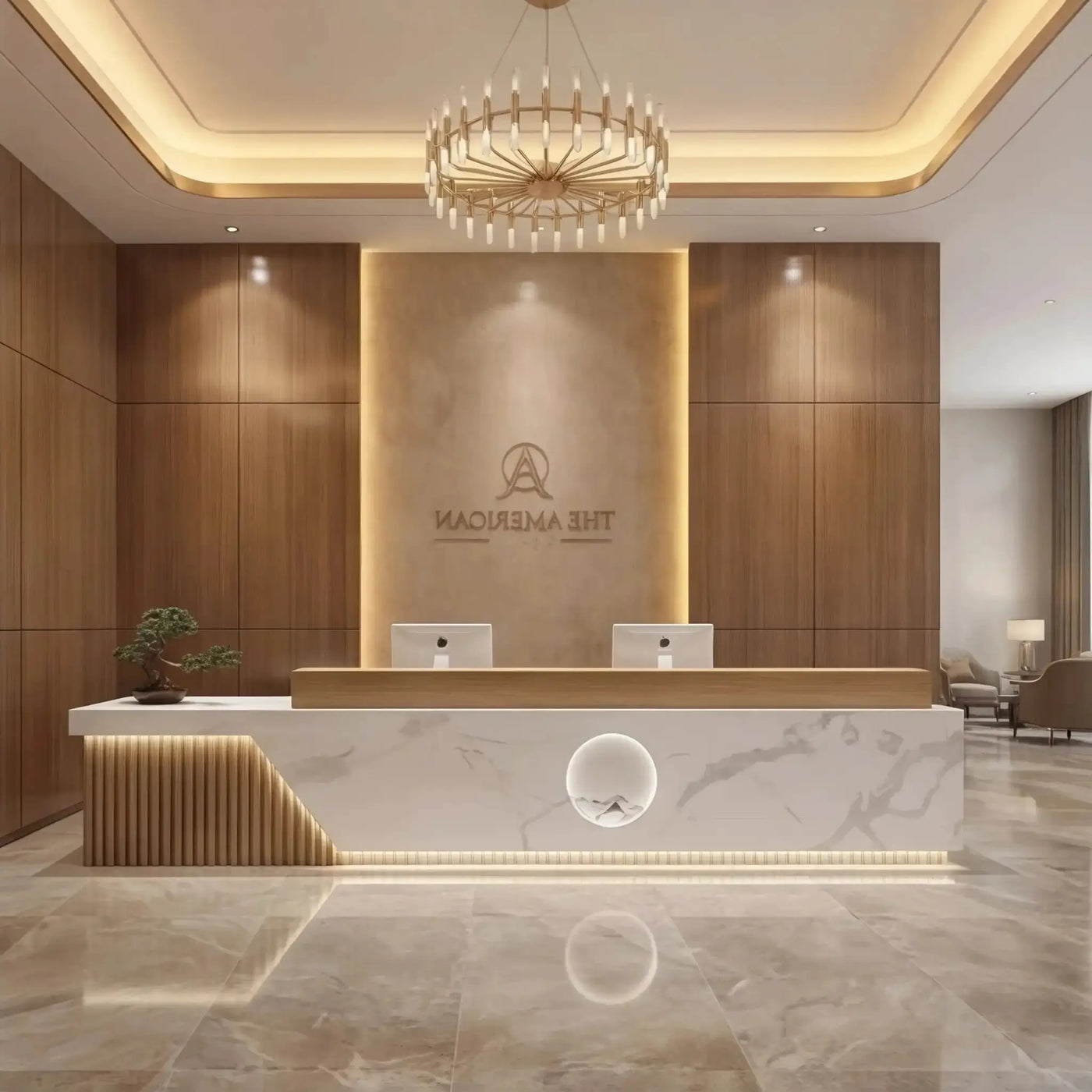 Ovelle · Front Reception Desk by Arc Grove