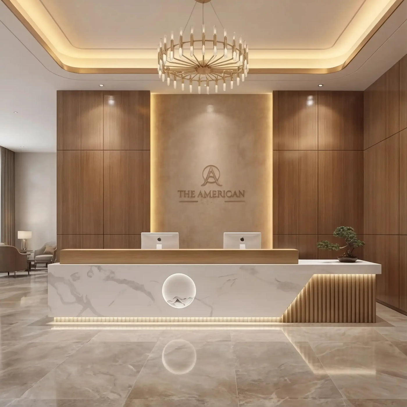 Ovelle · Front Reception Desk by Arc Grove