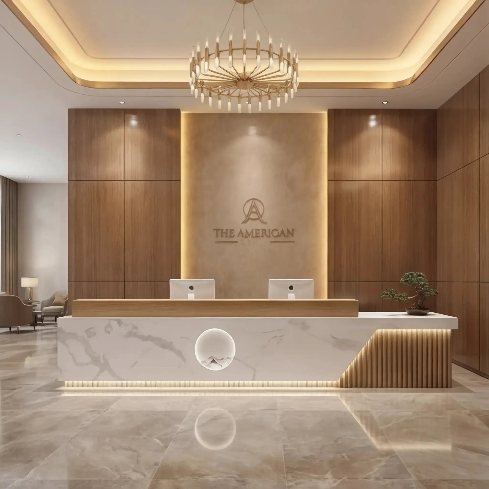 Ovelle · Front Reception Desk by Arc Grove
