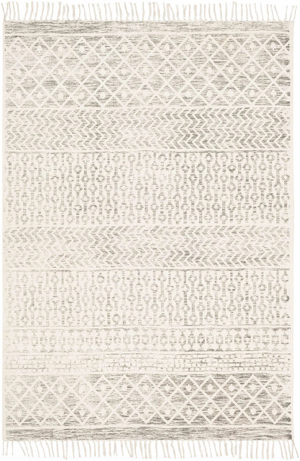 Valyermo Beige Hand Woven Cotton Rug - Clearance
