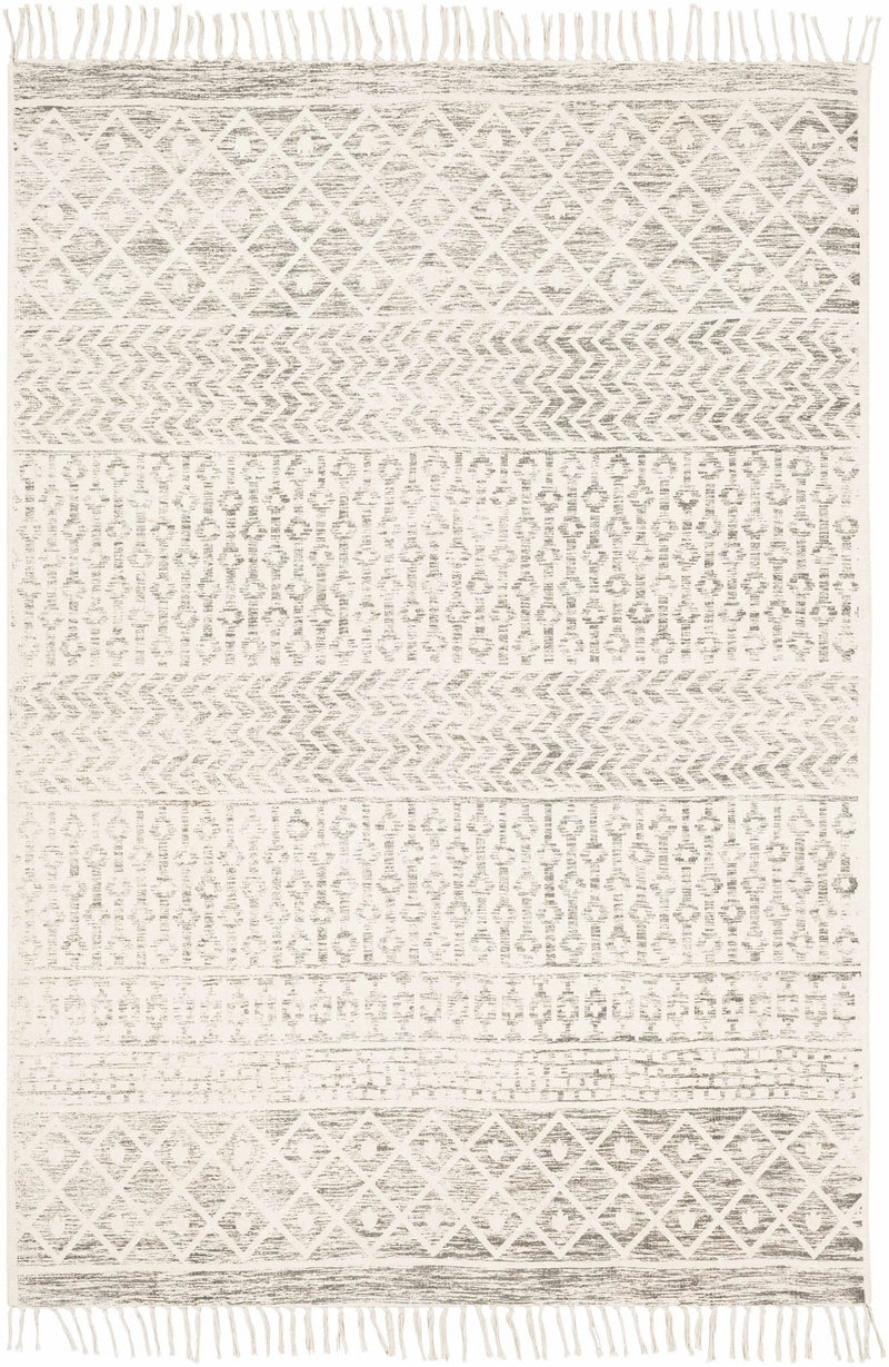 Valyermo Beige Hand Woven Cotton Rug - Clearance by Boutique Rugs