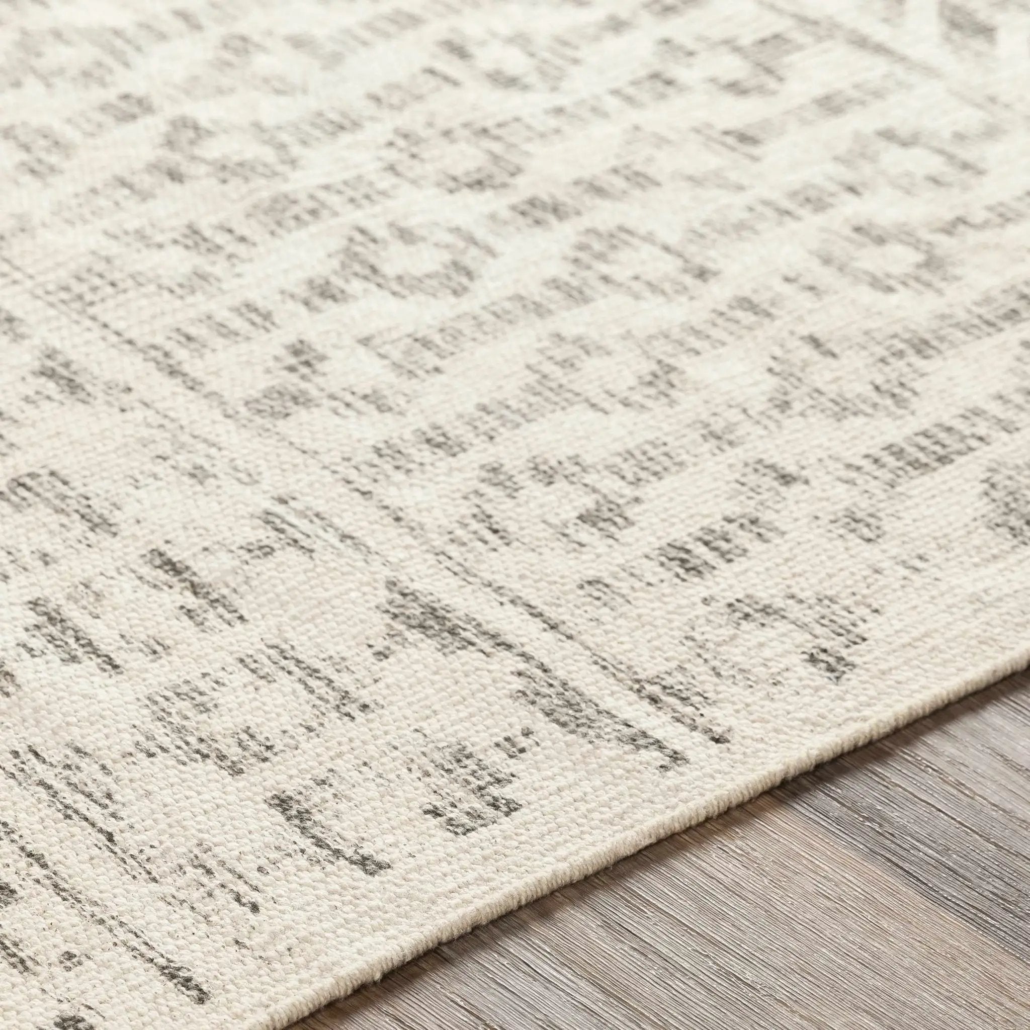 Valyermo Beige Hand Woven Cotton Rug - Clearance by Boutique Rugs