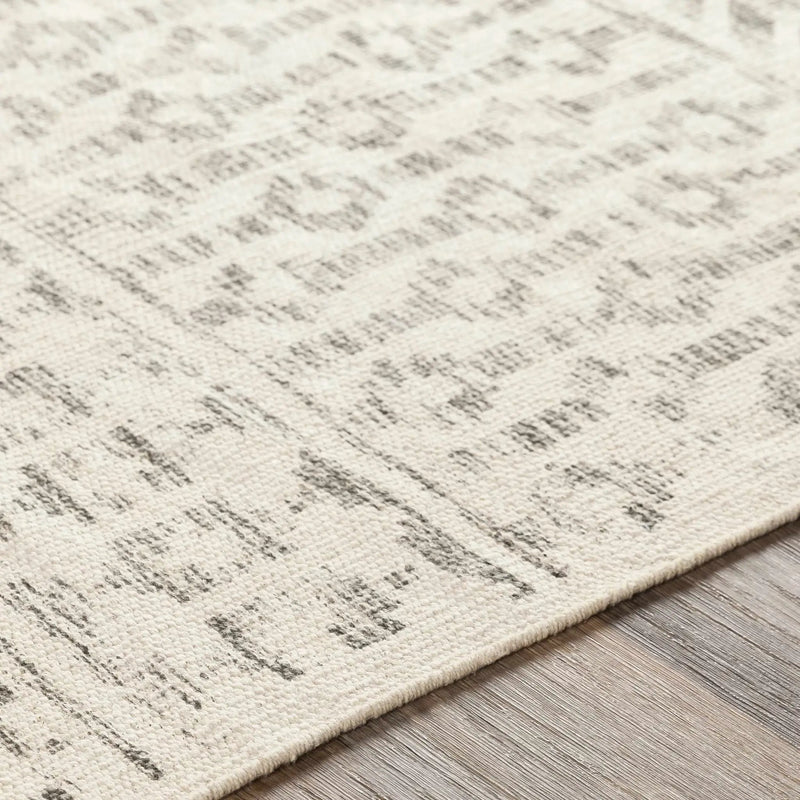 Valyermo Beige Hand Woven Cotton Rug - Clearance by Boutique Rugs