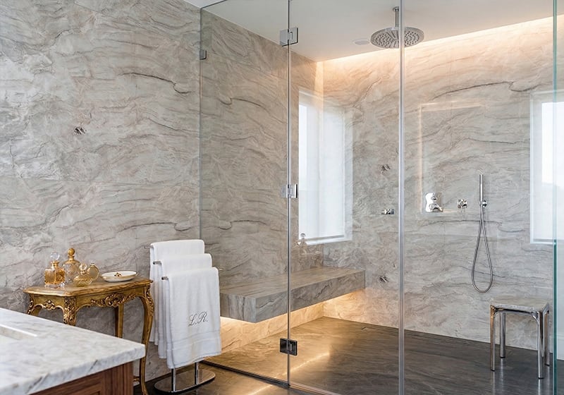 Vancouver Honed Quartzite Slab Random room scene 3