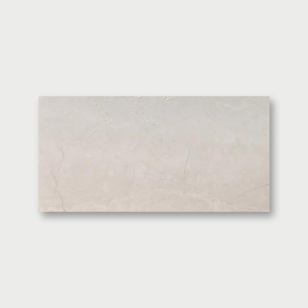 Vanilla Shadow Leather Marble Pavers 12x24