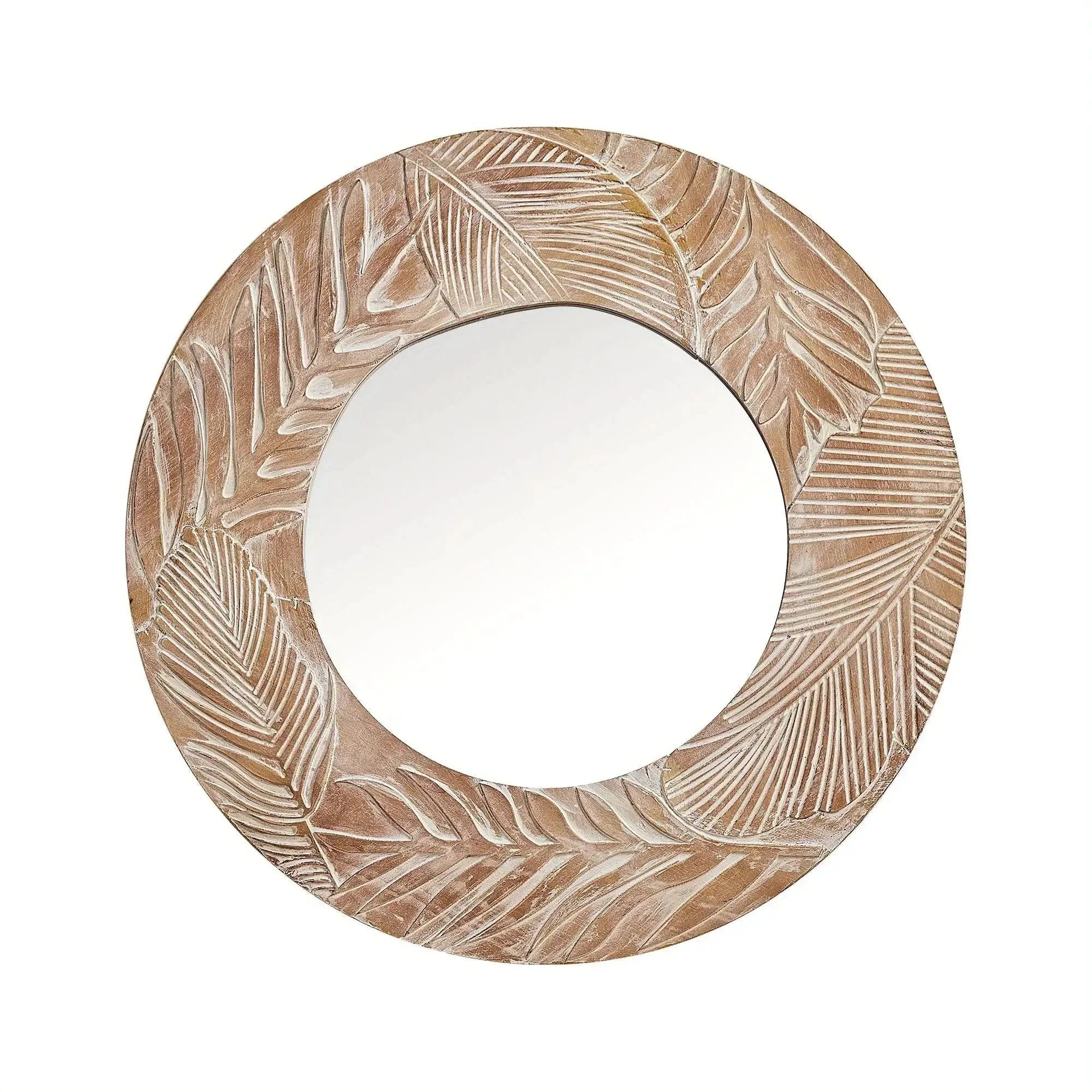Vanity Mirror - Rustic Wood 28in by House Of Avana
