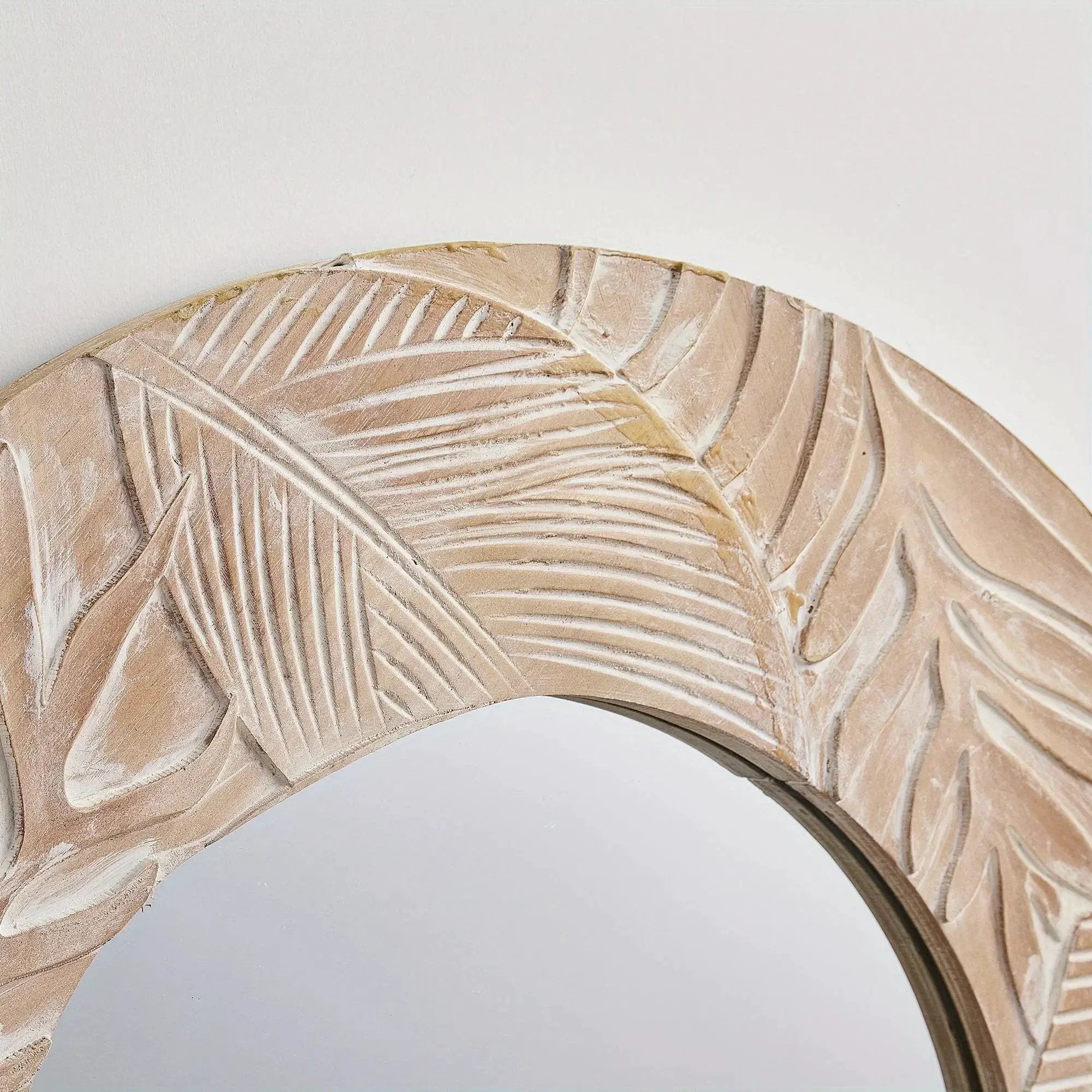 Vanity Mirror - Rustic Wood 28in by House Of Avana