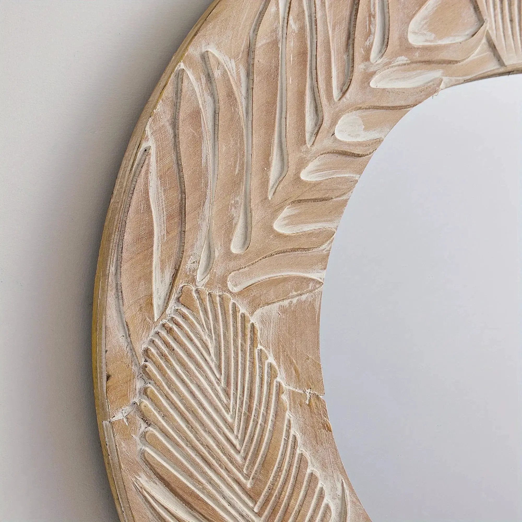 Vanity Mirror - Rustic Wood 28in by House Of Avana