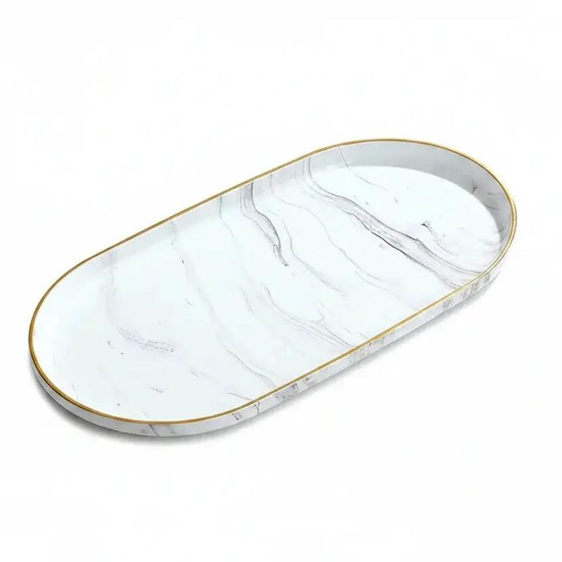 Vanity Tray - Non-Slip Marble Large by House Of Avana