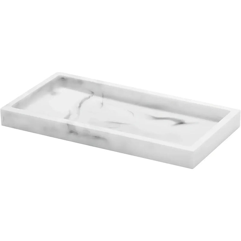 Vanity Tray - Non-Slip White Marble by House Of Avana