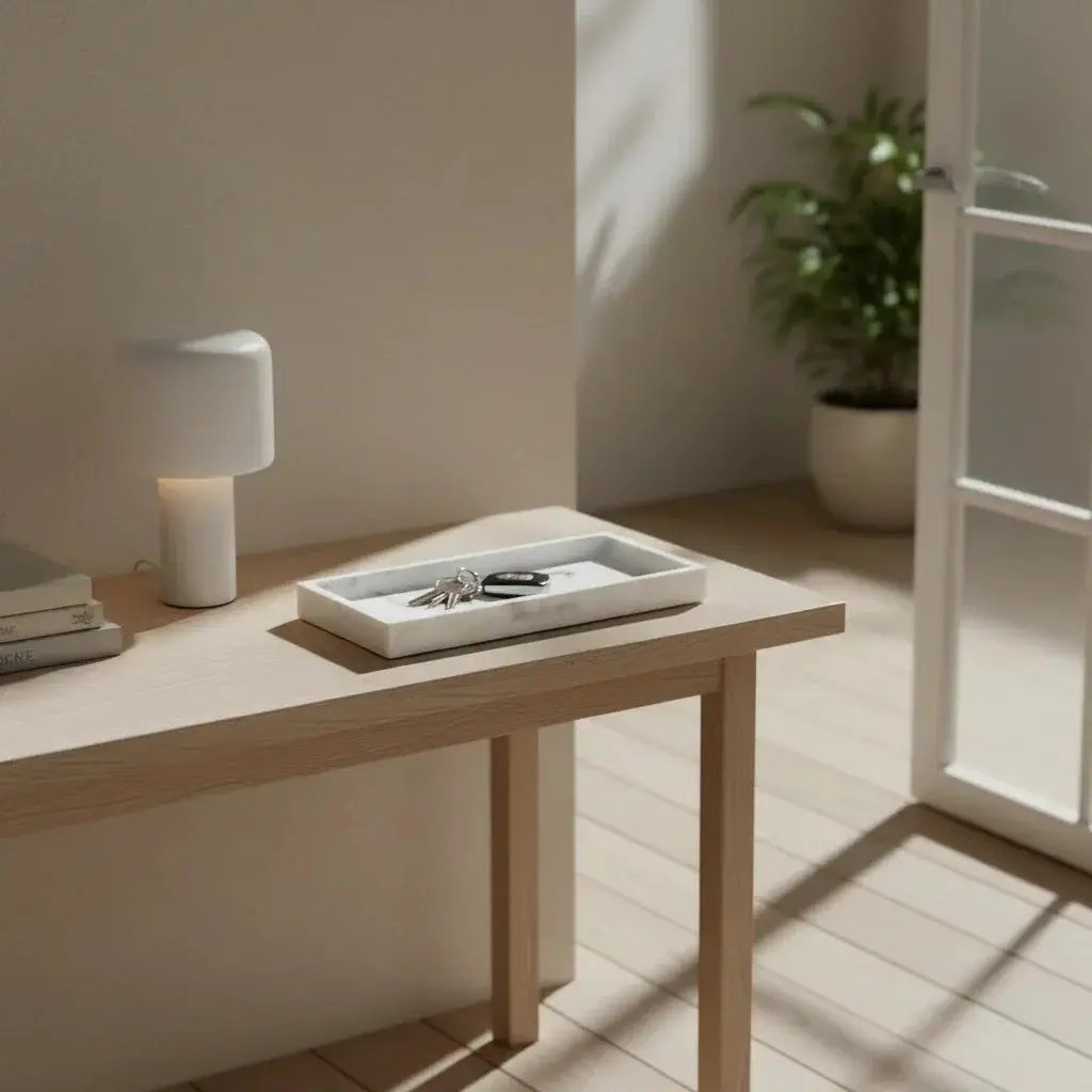 Vanity Tray - Non-Slip White Marble by House Of Avana