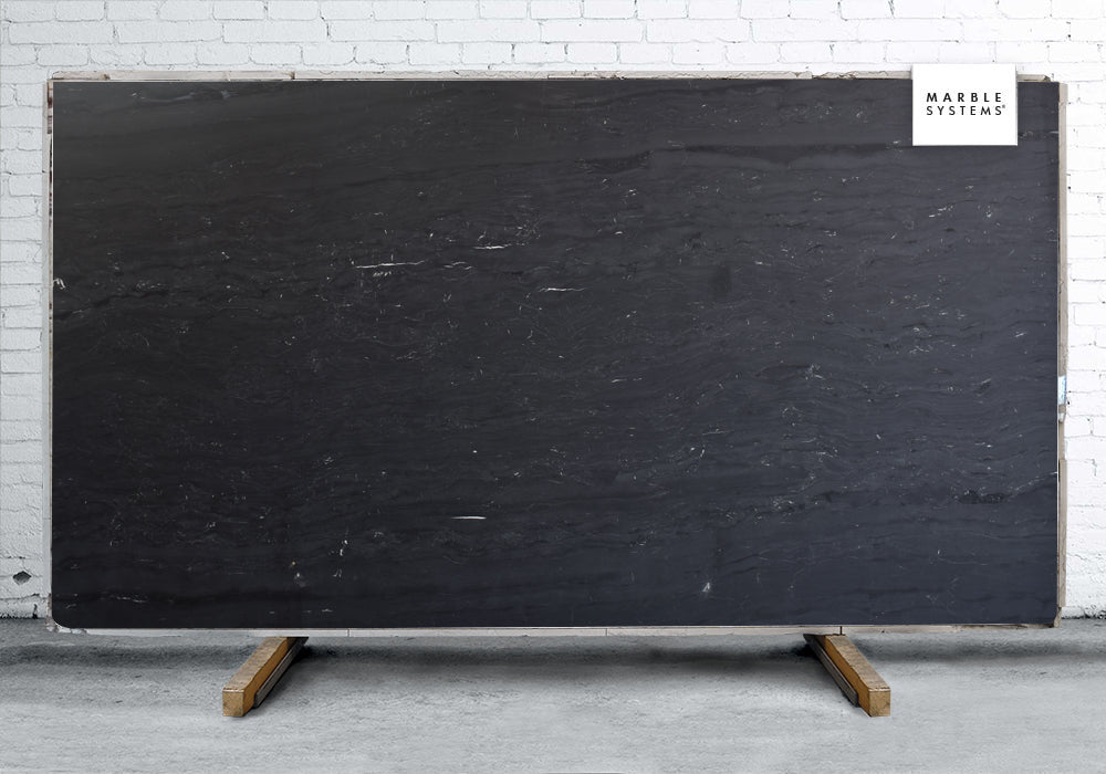 Vanta Black Textured Marble Slab Random