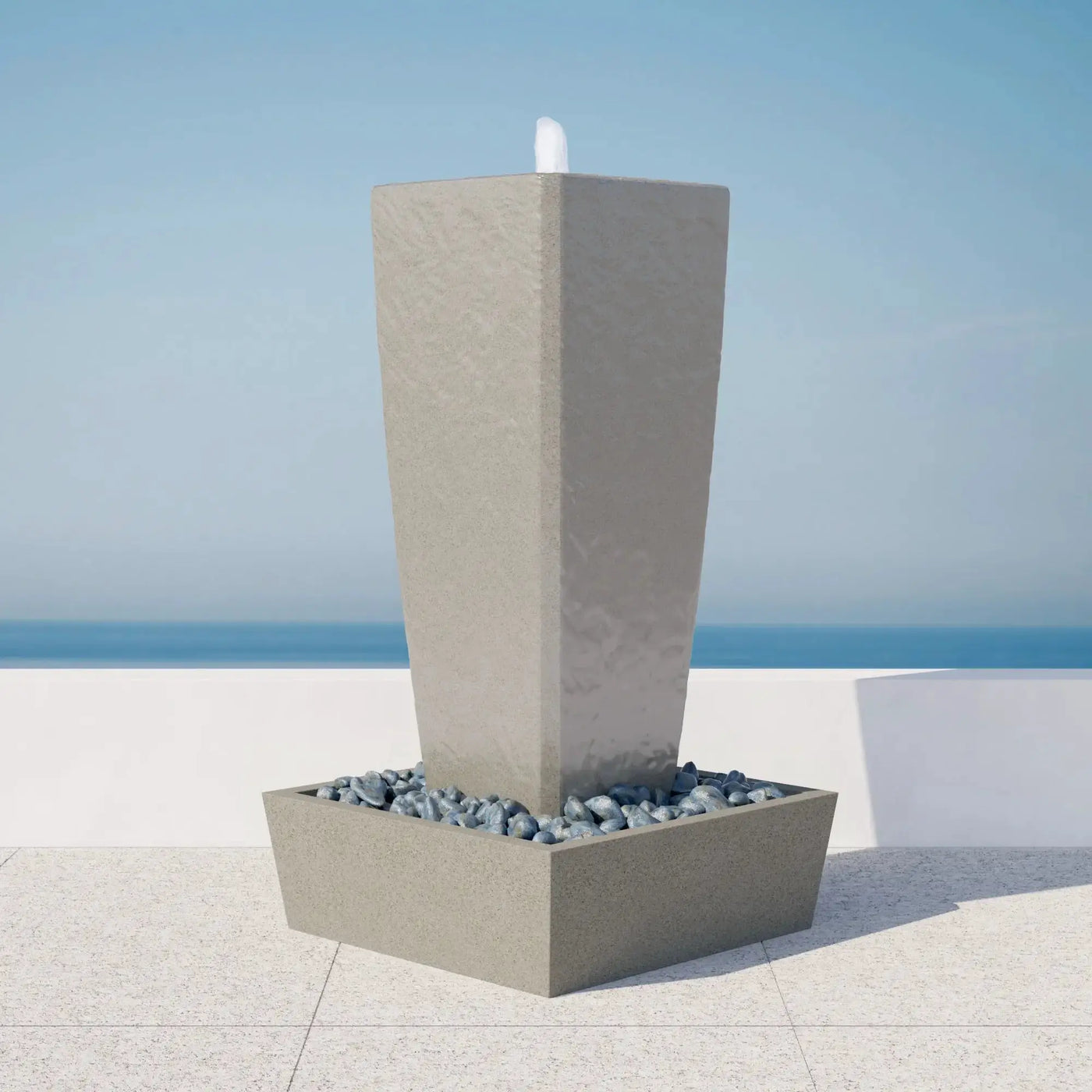 Vasa 52in StoneCast Fountain Set by ModaConcrete - Direct source for architectural and precast concrete