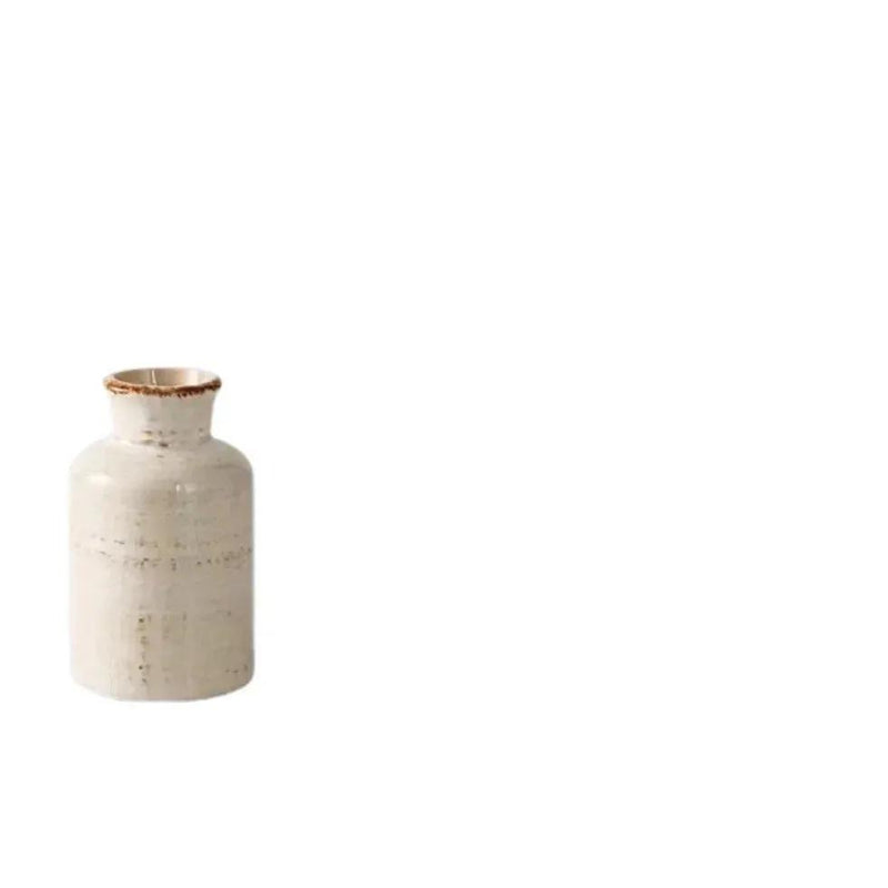 Vase - Decorative Ceramic Beige Brown Tabletop by House Of Avana