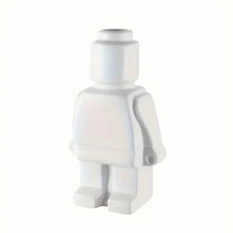 Modern Brick Figure Decorative Sculpture for Contemporary Home Decor by House Of Avana